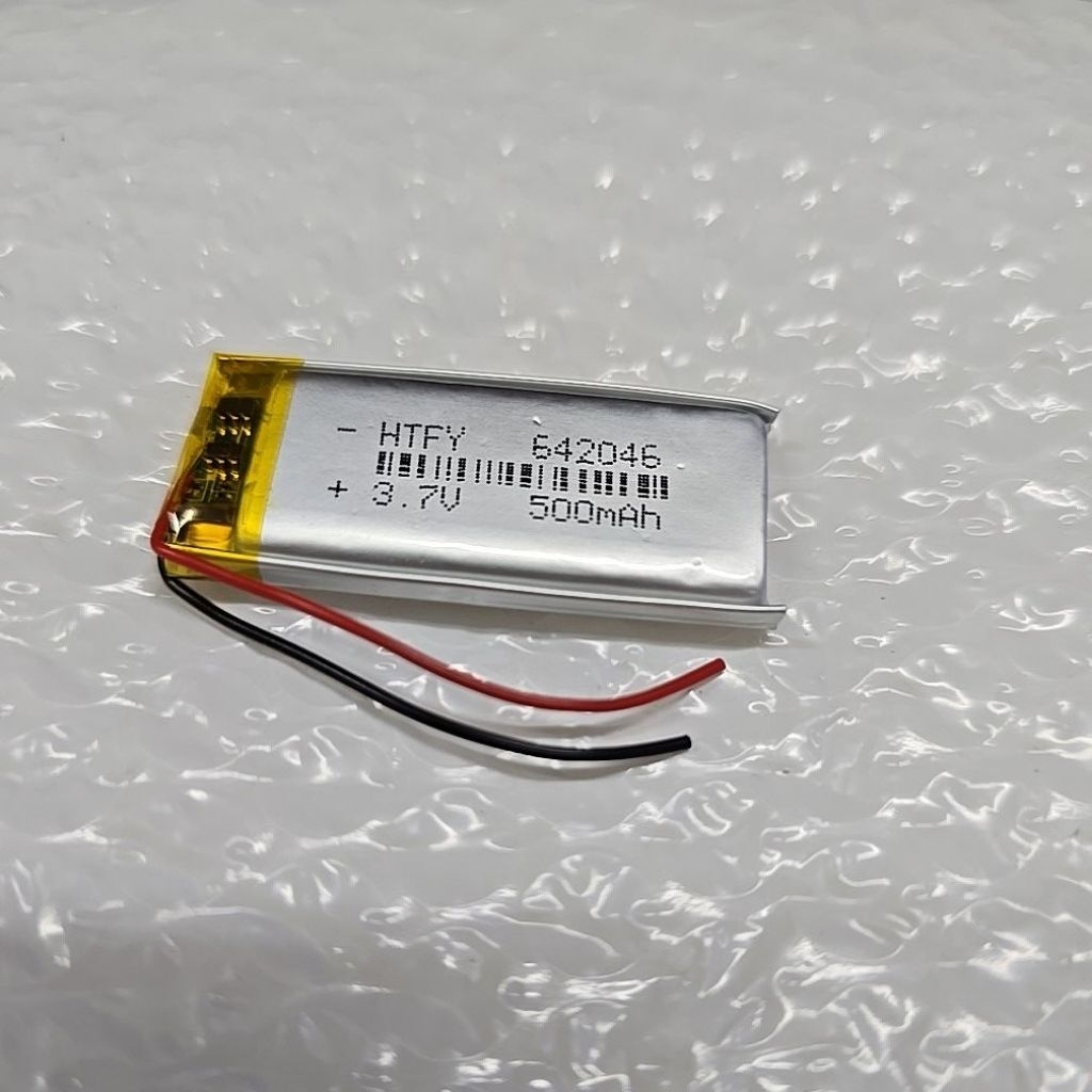 3.7V (โวลต์)ความจุ: 500mAh 642046）