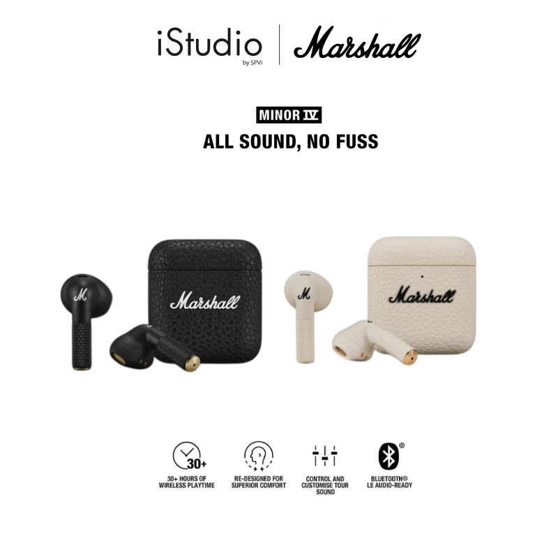 หูฟัง True Wireless Marshall Minor IV ดำ