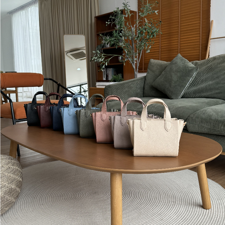 02-503 mini superlight tote bag กระเป๋าสะพายหนังแท้ น้ำหนักเบา แบรนด์ klaas ของแท้