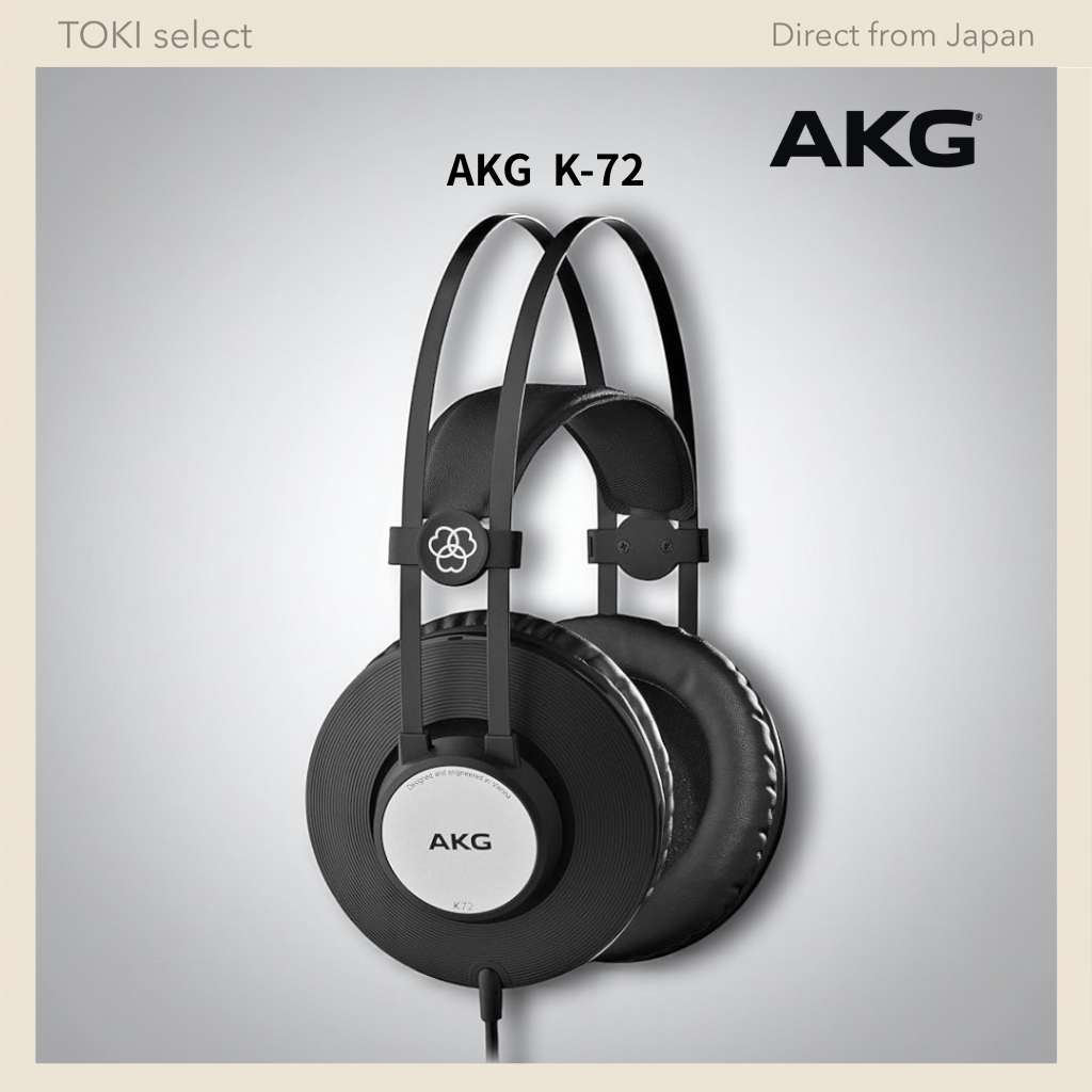 AKG K72 Closed-Back Studio Monitor Headphones 40mm Driver OverEar Wired for Recording Podcast Gaming