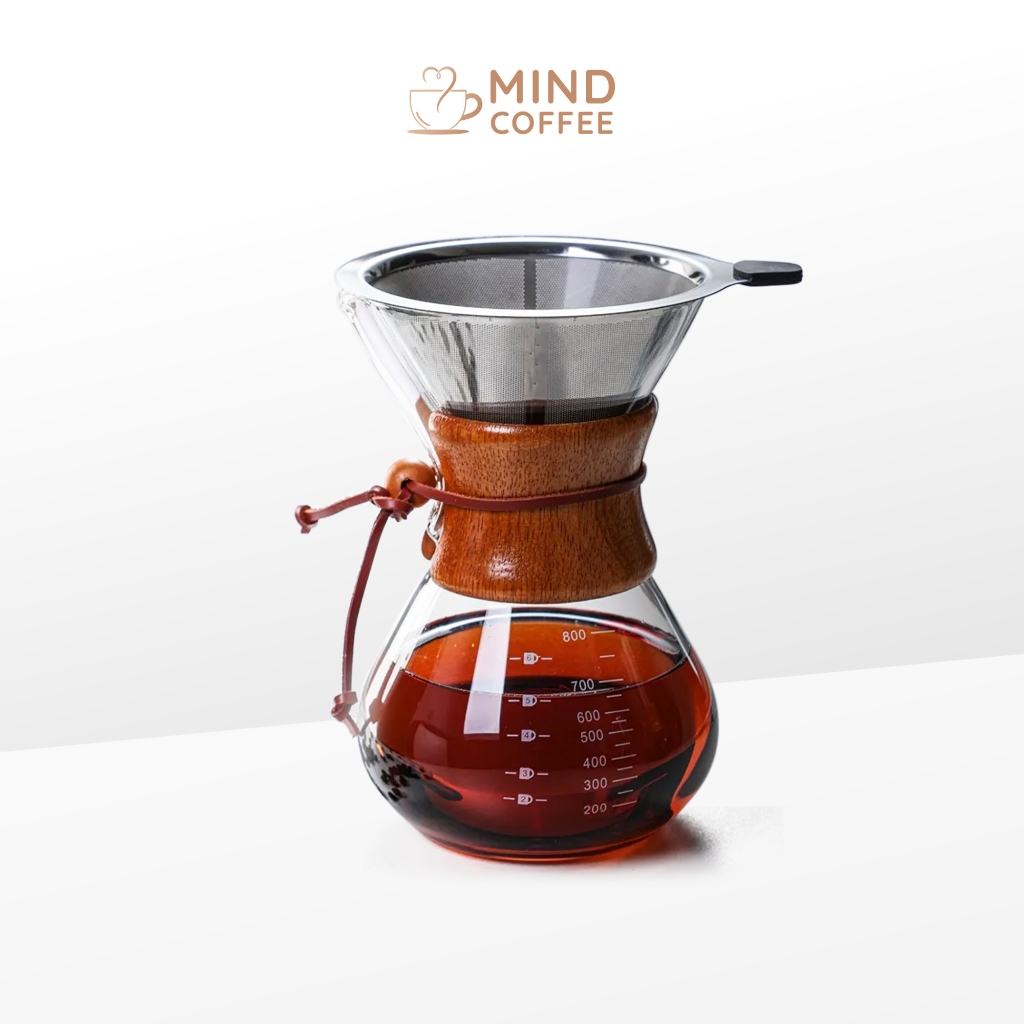 เหยือกดริปกาแฟ กาต้มกาแฟ 200/400มล ทนความร้อนสูง coffee pot  MindCoffee
