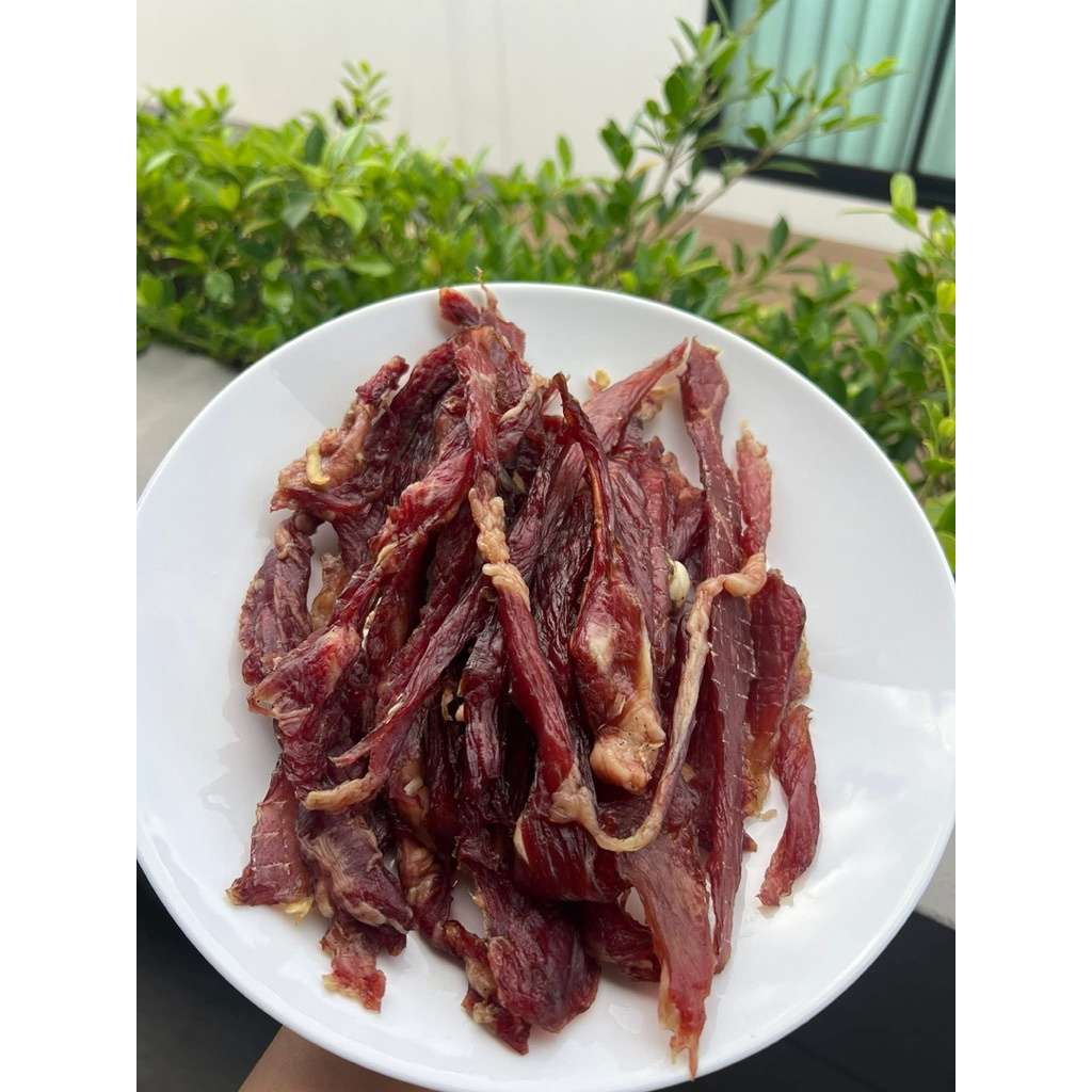 เนื้อวัวแดดเดียวซีนแห้งอีสาน+ สูตรกระเทียมพริกไทย