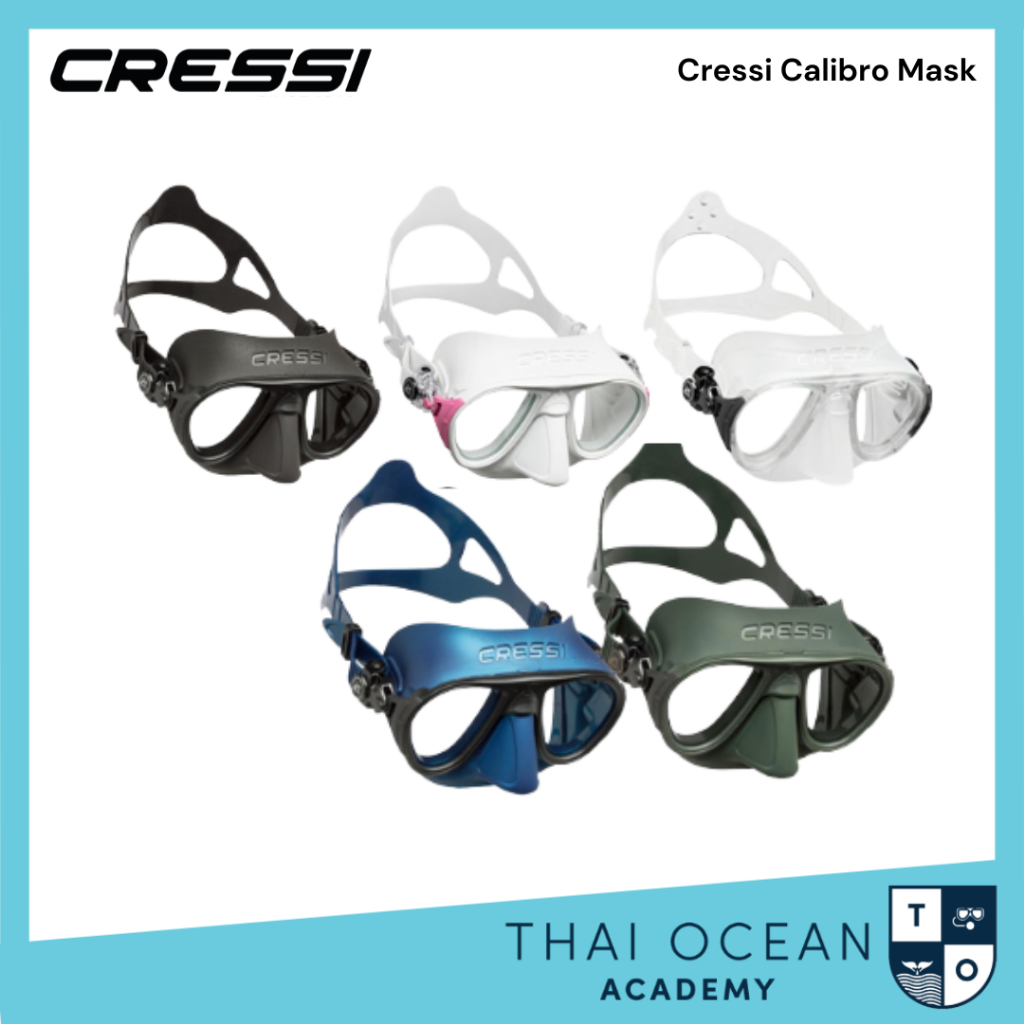 Cressi Calibro Mask หน้ากาดำน้ำ ที่มีกันฝ้าในตัว