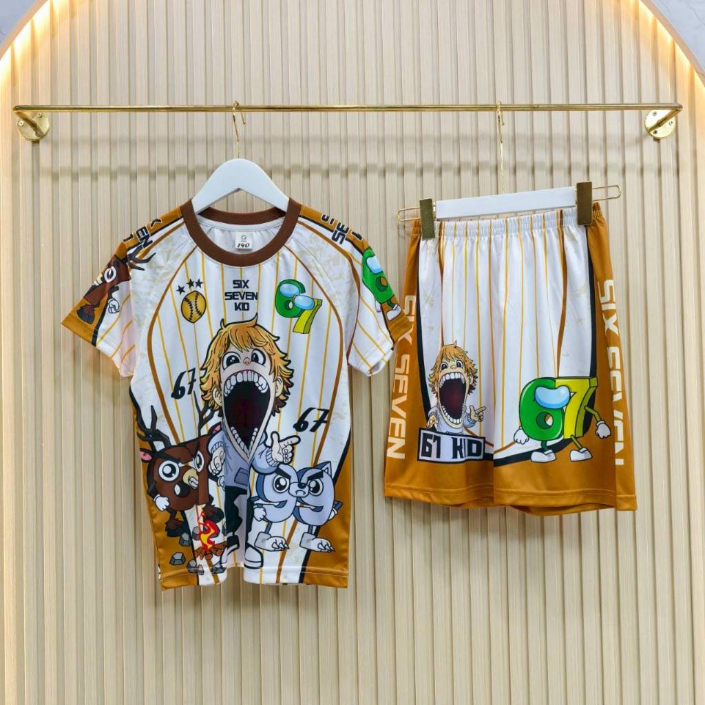 (C) ชุดเซ็ตเด็กผู้ชาย  ผ้าไมโคร ลายการ์ตูนทุงทุง ป้าย Goodboy