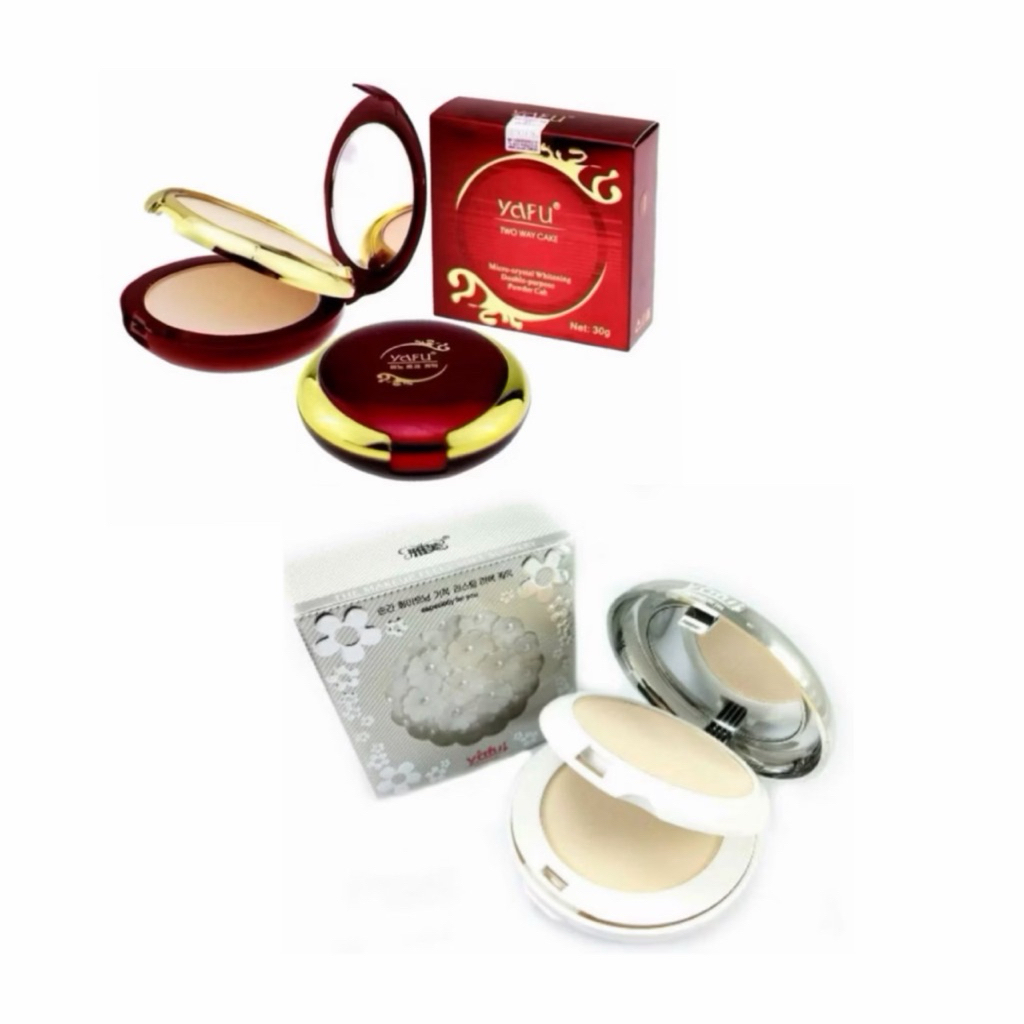 แป้งยาฟู (ตลับสีแดงและสีขาว) แป้งทูเวย์ผสมรองพื้น แป้งยาฟูในตำนาน หน้าเนียนใส