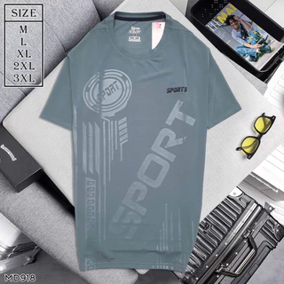 เสื้อกีฬาคอกลมsport เสื้อออกกำลังกายเกรดA ผ้าเด้งยืดหยุ่นใส่สบายไม่ร้อน