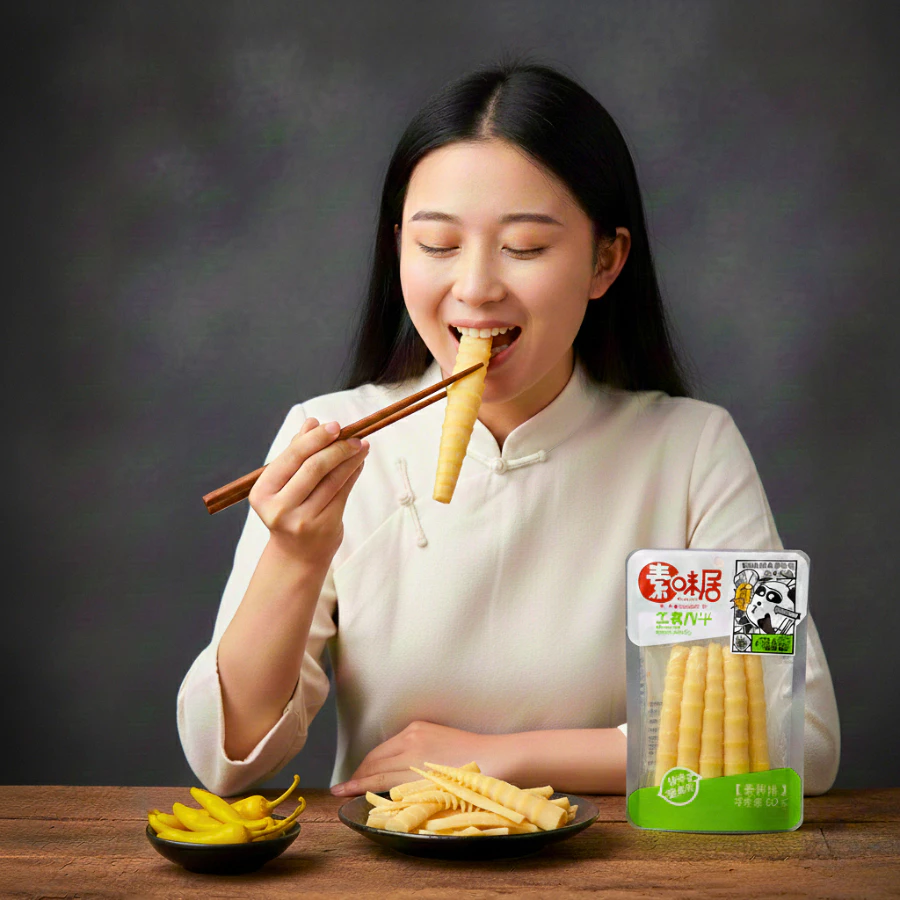 ขนม ของทานเล่น รากบัว มันฝรั่ง หน่อไม้ รวมรสความอร่อย ปรุงรสหม่าล่าเสฉวน 60กรัม รสเผ็ดเบาๆ กรอบหอมอร่อย thumbnail 8