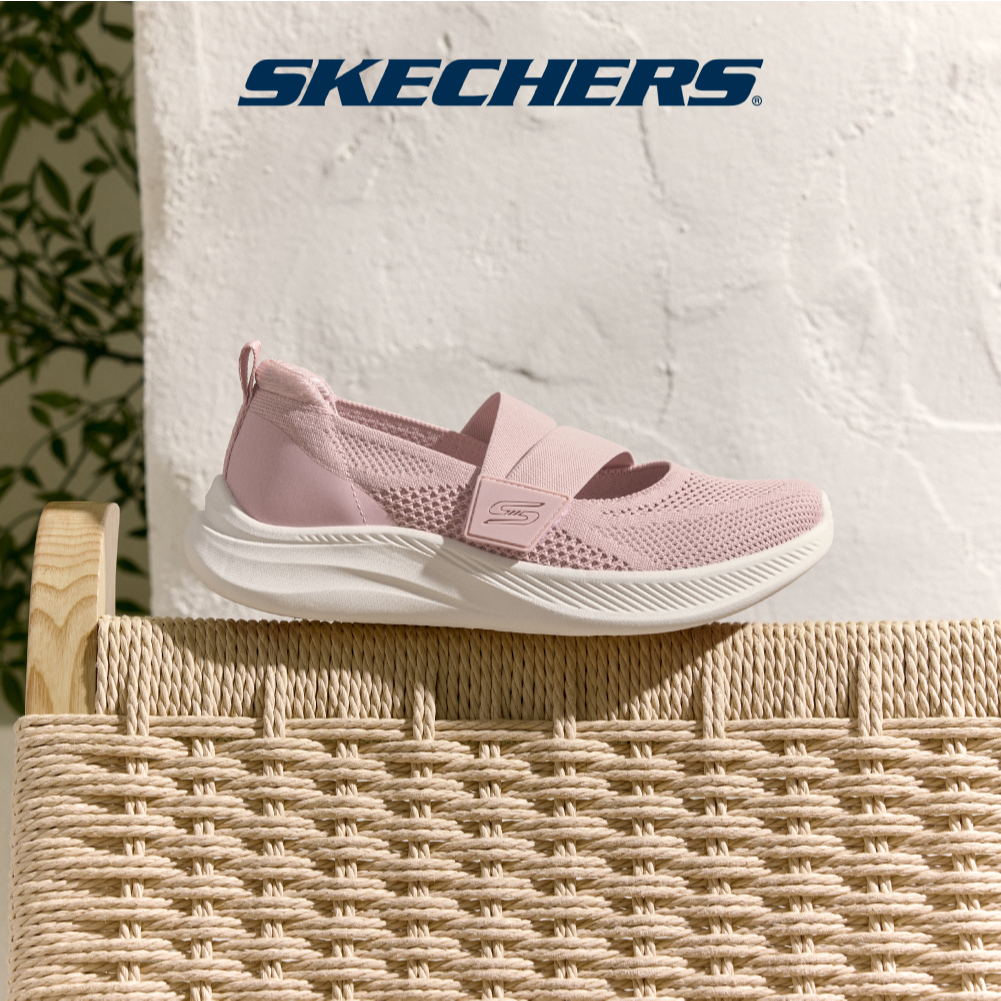 Skechers สเก็ตเชอร์ส รองเท้าผู้หญิง Women Bobs Sport Moda Flex Shoes - 117732-BLSH