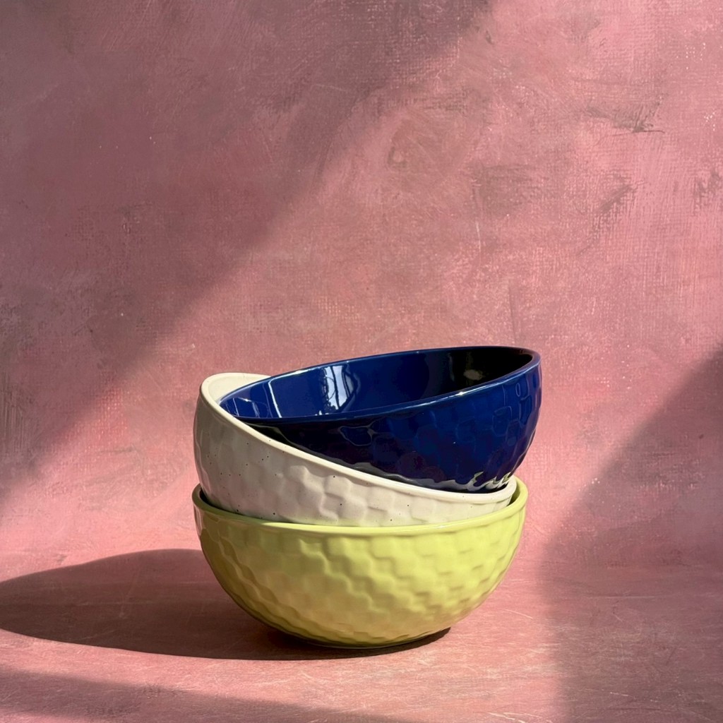 ชามเซรามิค ชาม6.5นิ้ว *อ่านรายละเอียดก่อนสั่งซื้อ* Bowl Ceramic ชามก๋วยเตี๋ยวสีสันสดใส ลวดลายตารางสีเหลี่ยม – AT1CERAMIC ราคา ถูกที่สุด ดีลบีเคเค แกลเลอรีภาพที่ 5