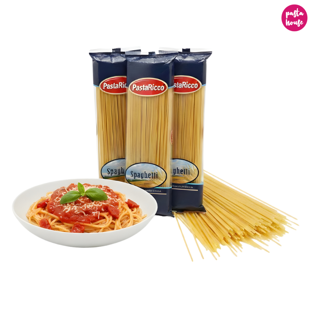 เส้นสปาเก็ตตี้ PastaRicco ขนาด 400 กรัม เส้นเหนียวนุ่ม หนึบ อุดมด้วยโปรตีน