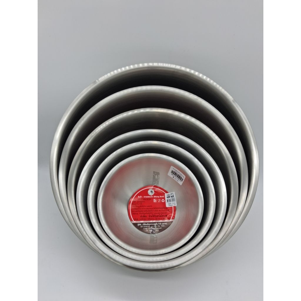 [พร้อมส่งจากไทย] ชามผสมตราหัวม้าลาย Zebra Stainless Steel Mixing Bowl (15–27 cm)
