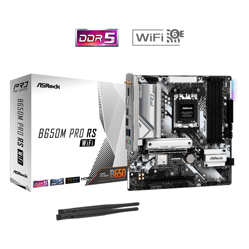 MAINBOARD (เมนบอร์ด) ASROCK B650M Pro RS WiFi