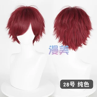 จัดส่งวันเดียวกรุงเทพ | MANMEI | 30cm Universal Short Fluffy Upturned Wig Styling Practice & Cosplay วิกผมคอสเพลย์สั้น