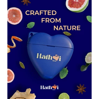 หทัยเฮิร์บยาดมสมุนไพร กลิ่นเฟรชฮาร์ท Herbal inhaler - Fresh Heart Scent - Blue