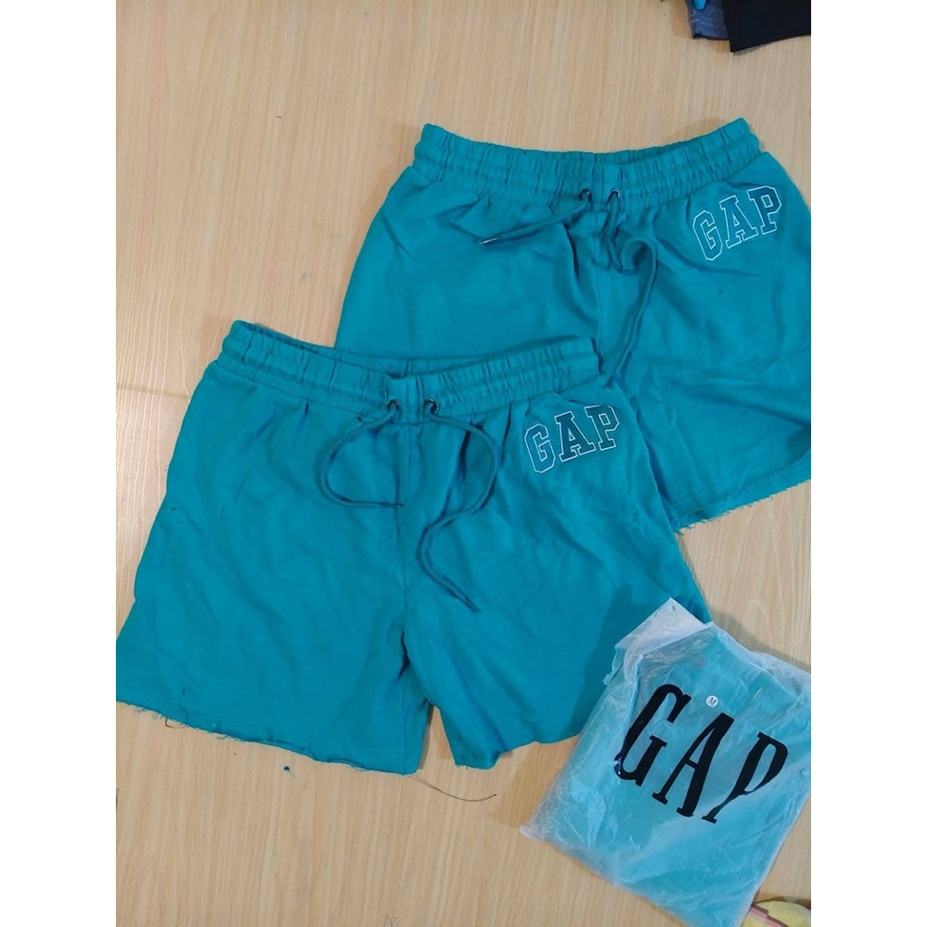 Gapกางเกงขาสั้นผ้าคอตตอล100%