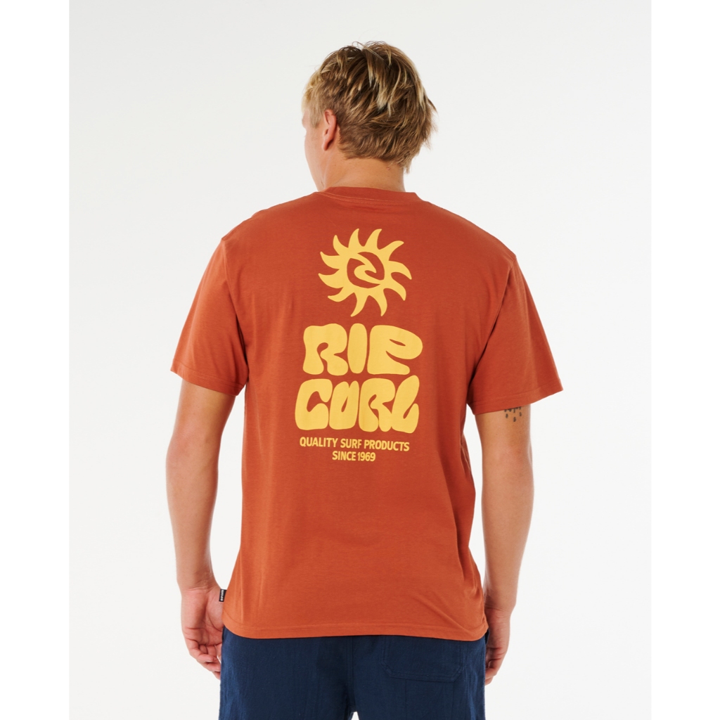 RIPCURL เสื้อยืด  0XPMTE  PACIFIC RINSE GLASS OFF TEE 2026-S3