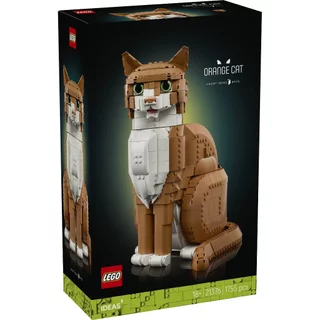 LEGO Ideas 21376 Orange Cat (1755 Pieces), Building Blocks, Kids Toy