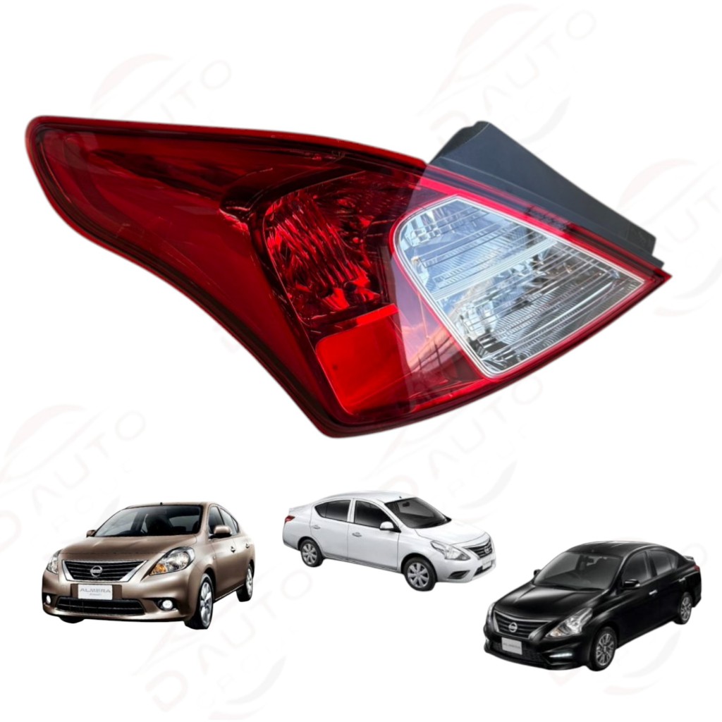 เสื้อไฟท้าย(ไม่มีหลอดไฟ) NISSAN  ALMERA 1.2 (N17)  **ของแท้**