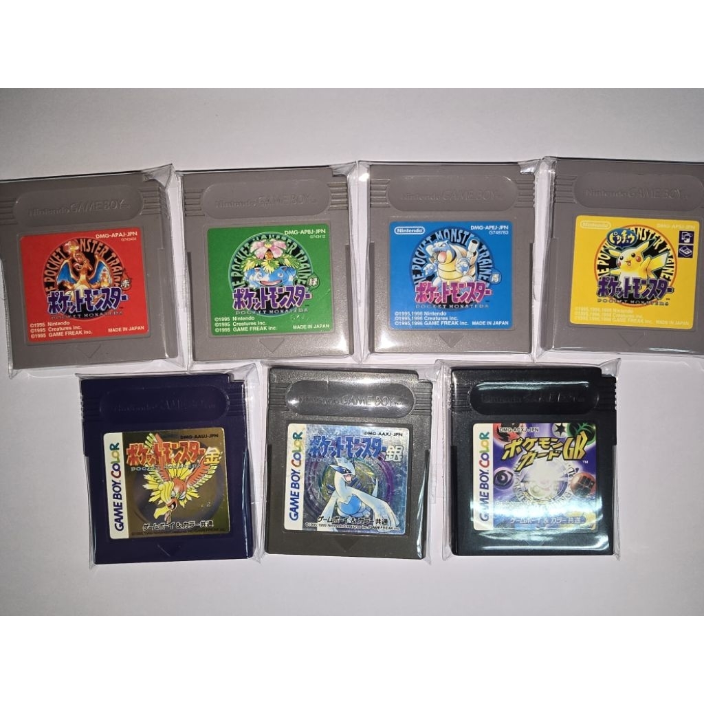 ตลับเกม POKEMON GB GBC JAPAN ของแท้มีหลายภาค