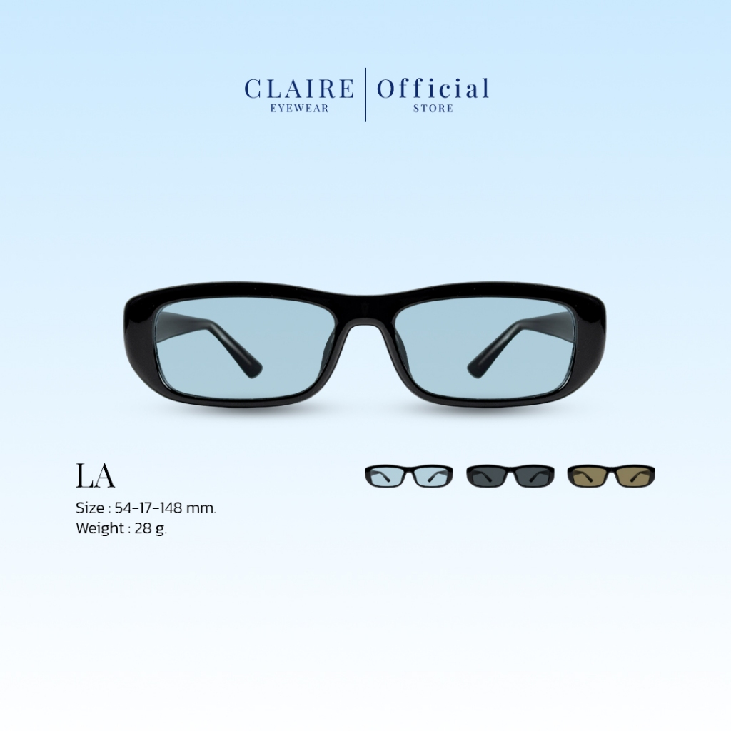 CLAIRE : (LA) แว่นกันแดดรุ่น LA กันแดเลนส์แท้  กันแดดUV400 | Sunglasses