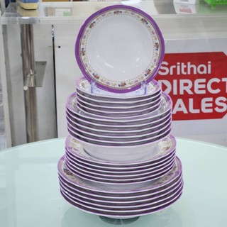 ซุปเปอร์แวร์ จาน ชาม เมลามีน ลายวาเรนเซีย มีหลายขนาดให้เลือก