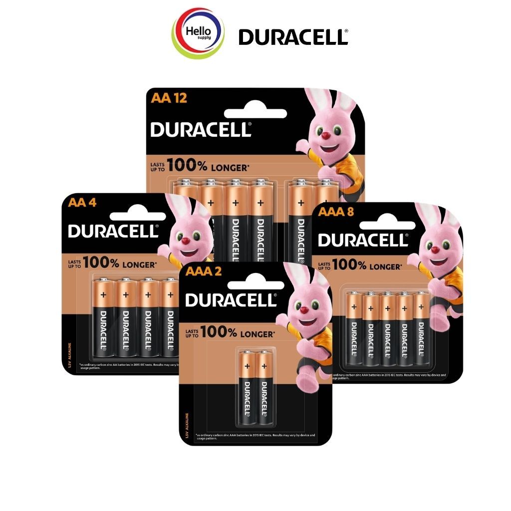 ถ่าน DURACELL AA  Copper ของแท้ 1.5V ถ่านไฟฉาย ใช้นาน ทนทาน เลือกแพ็ค 2/4/8/12 ก้อน คอปเปอร์คอปเปอร์