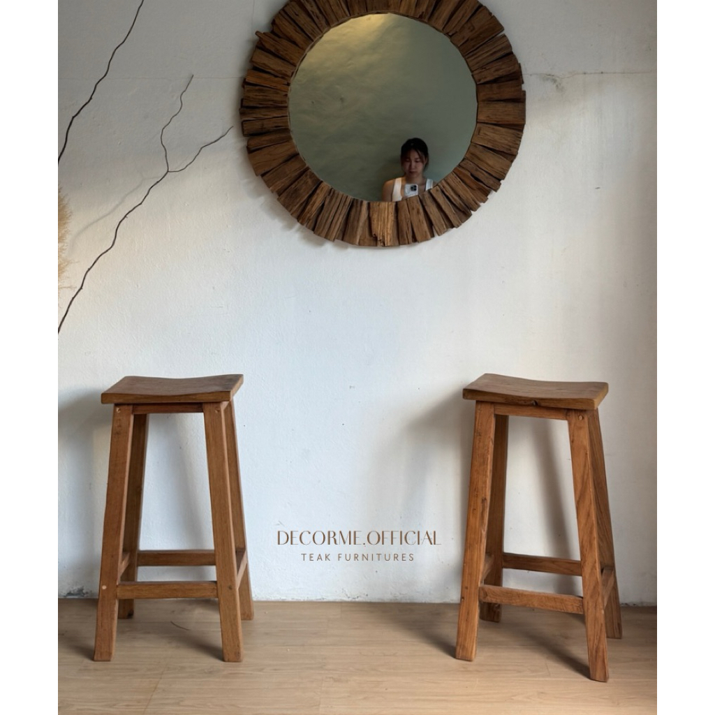 สตูไม้สัก เก้าอี้บาร์ไม้สัก bar chair/ stool bar