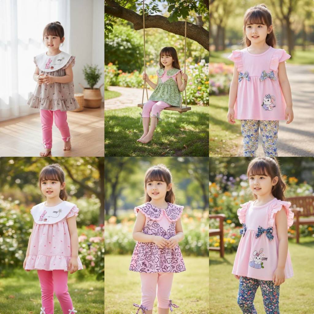🎉👗ต.32 เสื้อผ้าเด็กผู้หญิง ชุดเชต 1-5ขวบ รวมแบรนด์