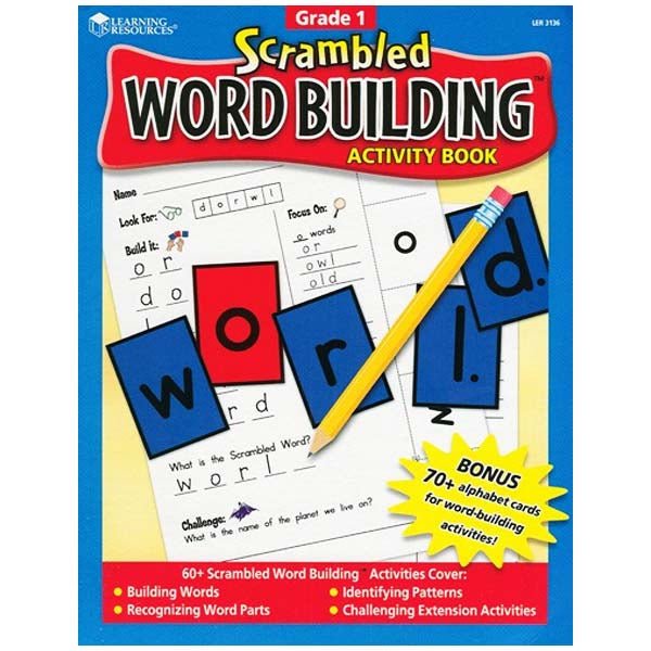 Scrambled Word Building Activity Book Grade 1 (Grade 1)