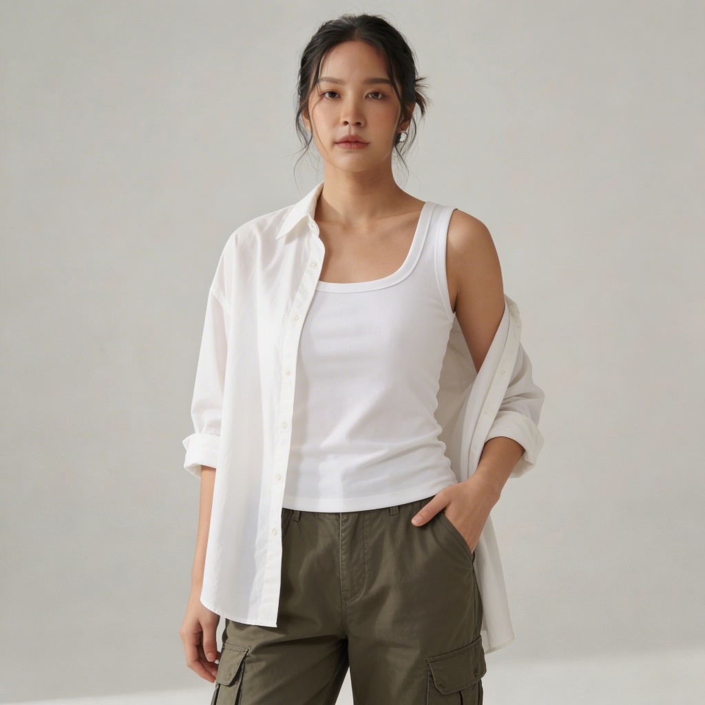 🍒Ninamee เสื้อกล้ามคอเหลี่ยมมีบรา อก30-42 นิ้ว มีฟองน้ำในตัว ใส่สบาย เสื้อซับในพร้อมบรา เสื้อกล้ามผู้หญิง#NN79 รูปที่ 2