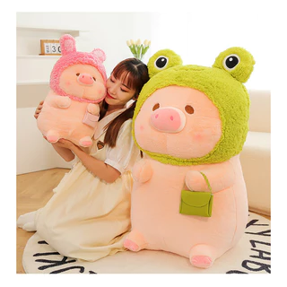 ตุ๊กตาลูกหมูปลอมตัว 35CM 40CM 50CM 60CM นุ่มนิ่มน่ารัก ของขวัญ เขียนการ์ดอวยพรวันเกิดได้