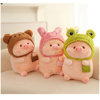 ตุ๊กตาลูกหมูปลอมตัว 35CM 40CM 50CM 60CM นุ่มนิ่มน่ารัก ของขวัญ เขียนการ์ดอวยพรวันเกิดได้