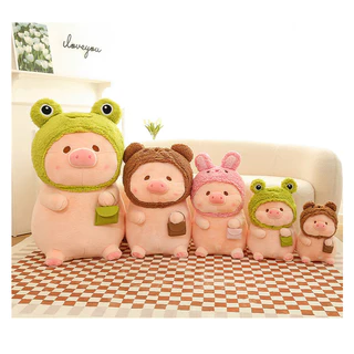 ตุ๊กตาลูกหมูปลอมตัว 35CM 40CM 50CM 60CM นุ่มนิ่มน่ารัก ของขวัญ เขียนการ์ดอวยพรวันเกิดได้