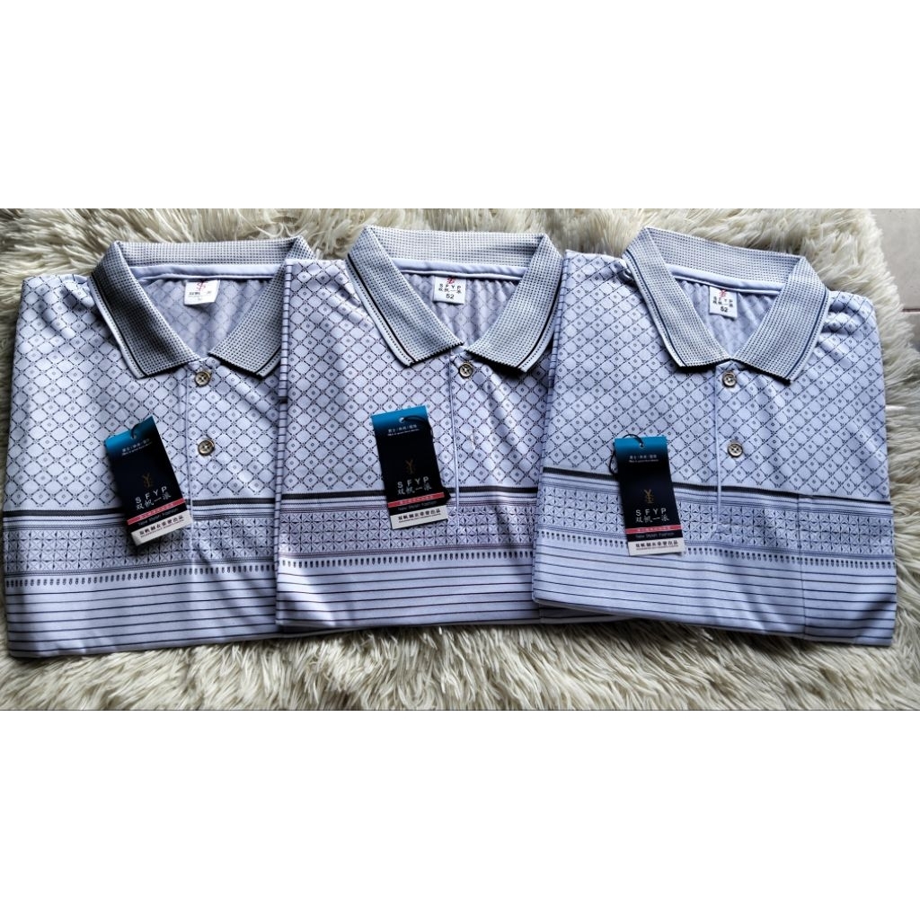 เสื้อผ้าผู้ชายเสื้อโปโลแขนสั้นคอปก
