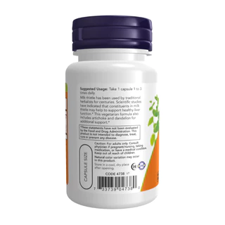 Now Foods Milk Thistle Extract, Double Strength 300 mg Veg Capsules