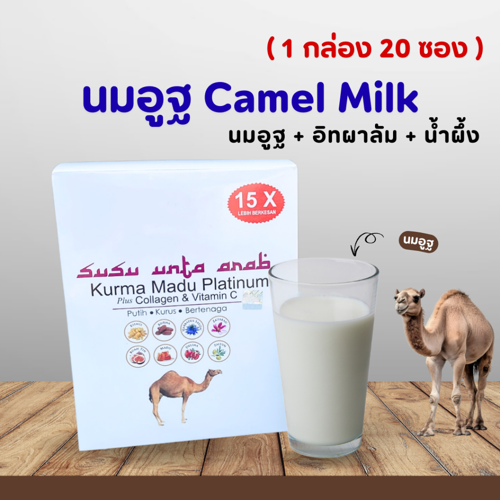 นมอูฐ นมผง นมอูฐเพื่อสุขภาพ Susu Unta (1 กล่อง 20 ซอง)