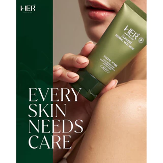 Her Natural Herbal Anti Acne Mask มาส์กสมุนไพรลดสิว ดีท็อกซ์ผิว ลดสิวอุดตัน สิวแห้งไว คุมมัน (50g)
