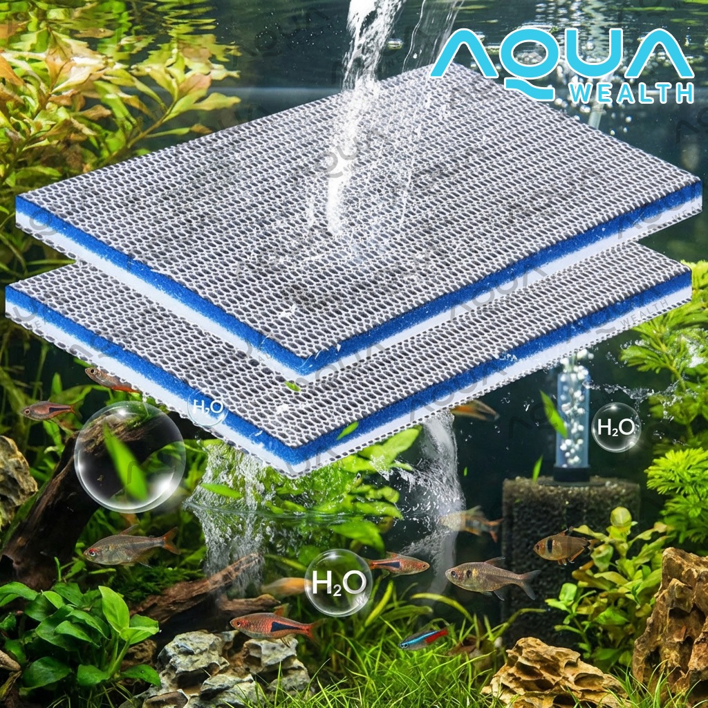 8D NANO FILTER (ใยกรองนาโน8D ดักจับตะกอน สลายของเสีย ลดกลิ่น เป็นที่อาศัยแบคทีเรีย)