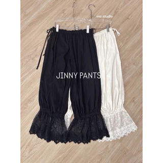 F3181 กางเกงทรงจินนี่อาลาดิน JINNY PANTSปลายขาลูกไม้