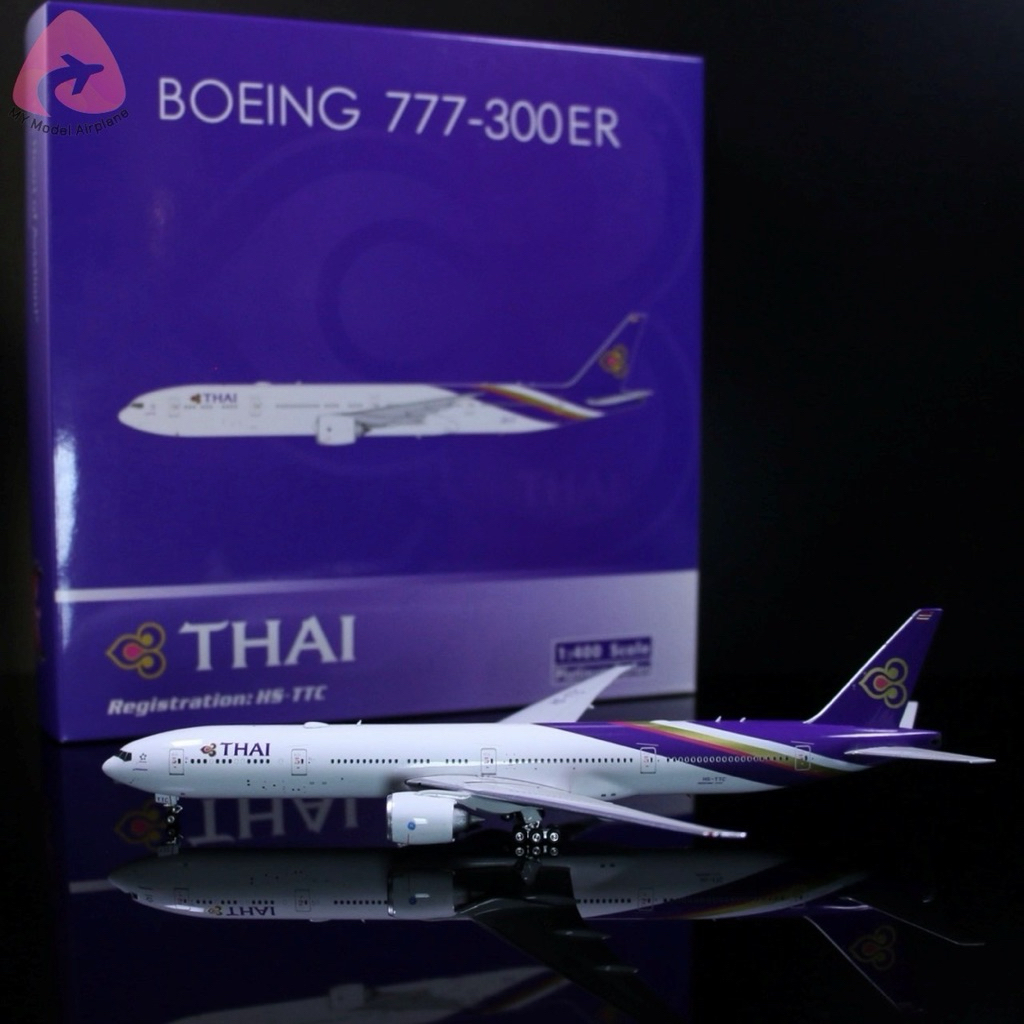 โมเดลเครื่องบิน Thai Airway B777-300ER HS-TTC [PH11822] Phoenix Model 1:400 [พร้อมส่ง]