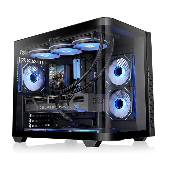 Thermaltake Vision 330 CR ARGB BLACK TG Mid Tower PC Case