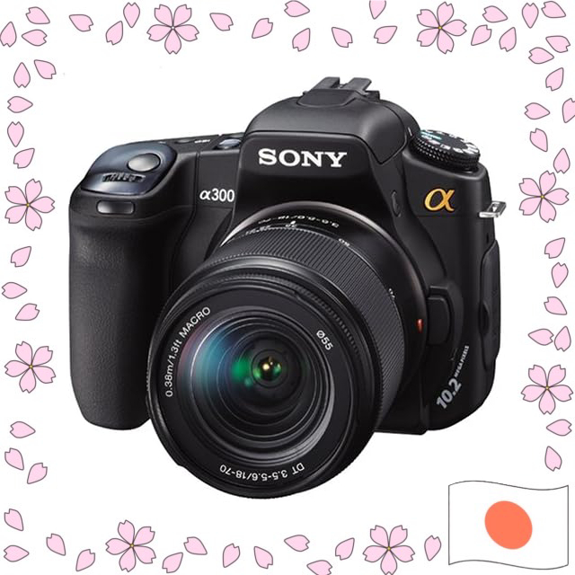 Sony Alpha A300 กล้อง DSLR พร้อมเลนส์ 18-70mm Kit สีดำ DSLRA300K มือสอง Used cameras【ส่งตรงจากญี่ปุ่