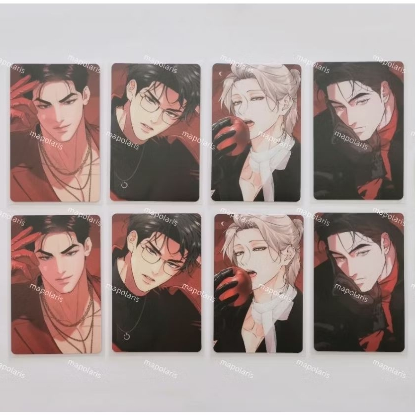 (Ready to Ship) Photocards Lezhin TH Feel the red manhwa Kwon Jaehyuk Ian Joo Jaekyung  Mokyeon