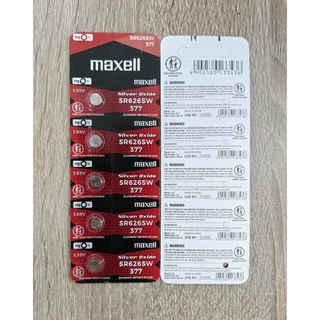 🔘 ถ่านนาฬิกา Maxell 377 SR626SW ของแท้ ถ่านกระดุม 1.55V 🔘