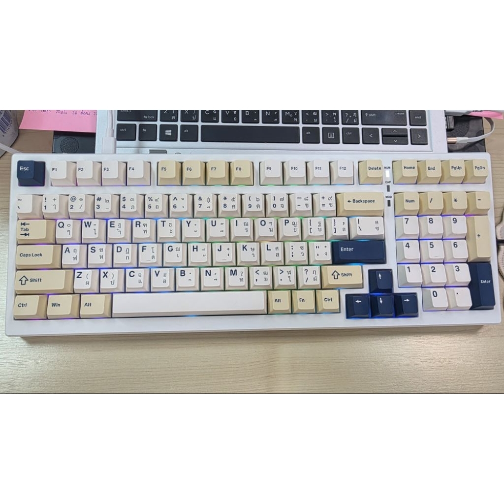 Mechanical Keyboard Xinmeng X98 สวิตซ์ Dark Plum