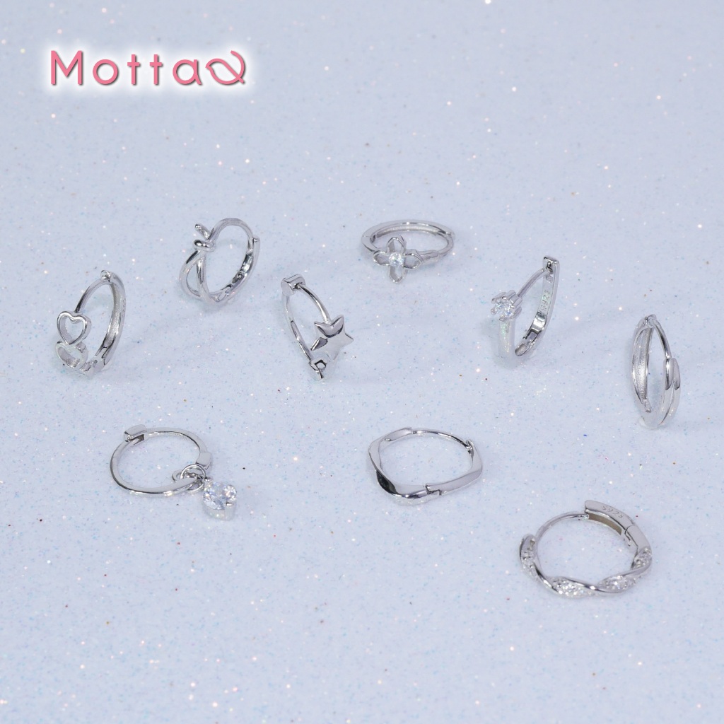 Motta Silver Earring ต่างหูห่วงเงินแท้ เรียบหรูใส่ได้ทุกวัน