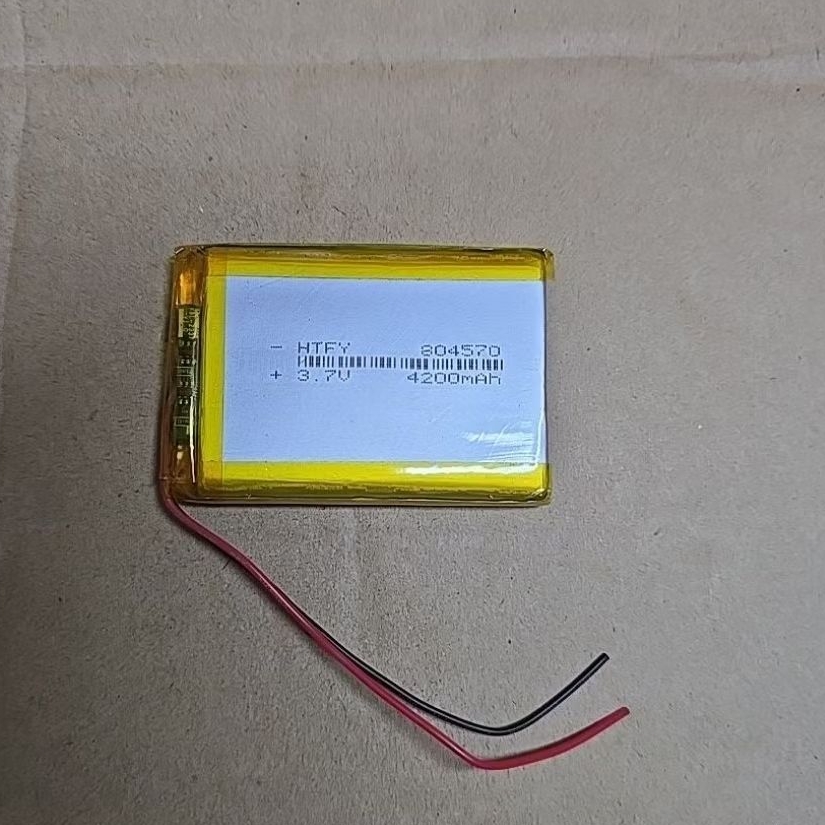 804570แรงดันไฟฟ้า: 3.7Vความจุ: 4200mAh