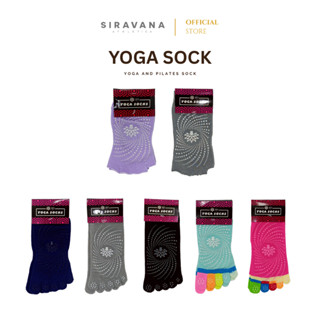 AOYI Yoga socks Non-Slip ถุงเท้าโยคะ พิลาทิสแบบแยกนิ้ว มีปุ่…