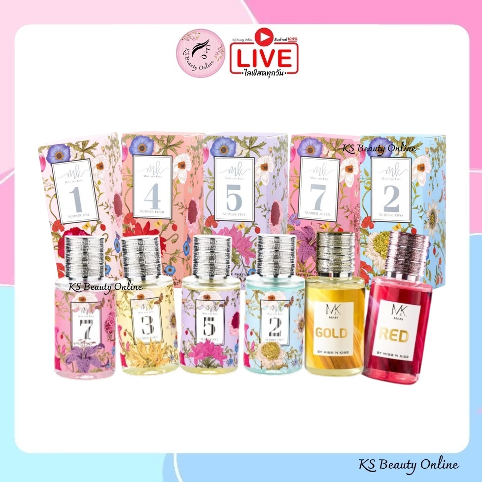 น้ำหอม  Miss&Kiss Perfume 35ml.