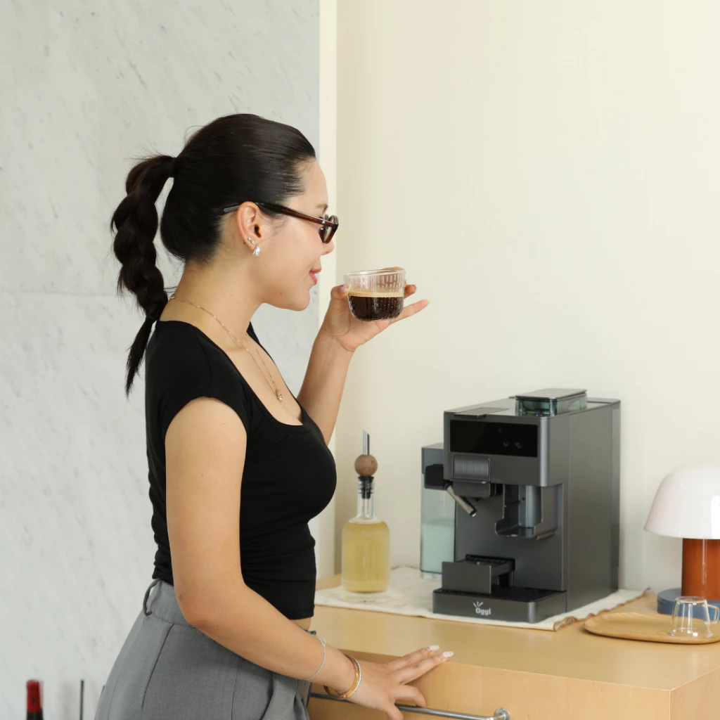 Oggi Rubik เครื่องชงกาแฟอัตโนมัติ 4 in1 มีเครื่องบดในตัว 20บาร์ ชงเมล็ดสด/แคปซูล Nespresso DolceGusto ตีฟองนมอัตโนมัติ thumbnail 9